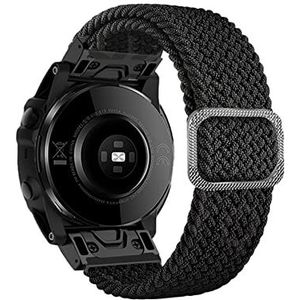 CZKE Voor Garmin Quickfit Watch Band 22 mm nylon horlogebanden (Color : Black, Size : 22mm Fenix 7)