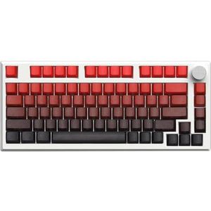 QPSJXN MK750 82 Bluetooth Wireless 2.4G Tri-Mode RGB Backlight mechanisch toetsenbord Hot Swap DIY (White Purple)