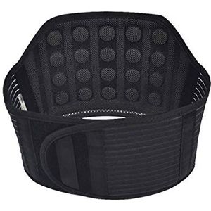 Tailleband, Lendensteun 21 magneten geven warmte af, draagbaar elastisch infrarood zelfopwarming magnetische therapie rug taille ondersteuning riem(S)