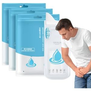 Reiskotszak, 700 ml, draagbaar toilet voor kamperen, toilettas, lekvrij en geur-, campingurinoirs voor mannen en vrouwen, reistoilet, toilettassen voor kinderen, absorptievermogen