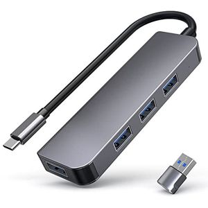USB C Hub Met Aansluiting Naar USB Stekker Adapter, 4-in-1 Docking Station Voor MacBook Air, Surface Pro, XPS, Laptop, Notebook PC, Mac Mini/Pro, IMac en Meer Type C-Apparaten