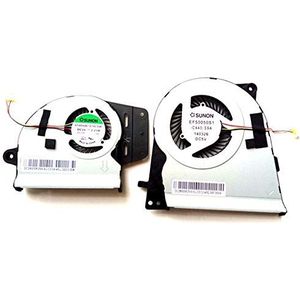 LMNCBVYA FCQLR Laptop CPU & GPU Cooling Fan for Asus UX303 Series - 4-Pin L & R Replacement Fans with Thermal Grease