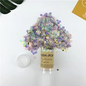 Feestdecoraties 1 stuk ronde push-up confetti poppers voor bruiloft verjaardag vrijgezellenfeest vrijgezellenfeest confetti decoraties (kleur: 13 eenhoorn)