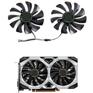 2 stuks/set 85mm HY-D09010SH vervangende koelventilator voor MSI GTX 1660 Ti RTX 2060 VENTUS videokaartkoelerventilator HA9010H12SB-Z