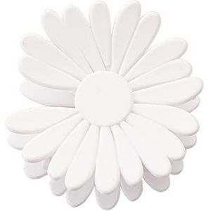 Geen schade hoofdhuid plastic vrouwen hoofddeksels bad haarclips madeliefje zon bloem haarspelden mat haar klauwen (wit)