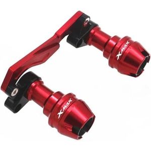 Motorfietsmodificatie Accessoires XMAX300 Motorfiets Accessoires Vooras En Voorvork Anti-collision Slider Wieldop Voor XMAX 300(After Red)