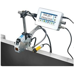 4,3 '' Industriële Online Inkjetprinter 12.7/25.4mm Voor QR Barcode Batch Nummer Logo Vervaldatum Codering Machine Geen Cartridge Multi-format Afdrukken (12,7 mm-1 mondstuk)
