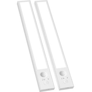 Bewegingssensor Onderkastverlichting, Draadloze Onderbouwverlichting voor de Keuken, LED Kastverlichting 2500mAh Oplaadbare Batterijgevoed, LED Nachtverlichting