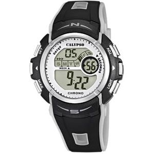 Calypso K5610/8 Chronograaf kwartshorloge met siliconen armband