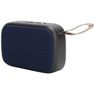 Bluetooth-luidspreker, Draadloze Stereosubwoofer Draagbare USB-minimuziekspeler, met FM-radio, Handsfree Bellen, Binnen/Buiten(blauw)