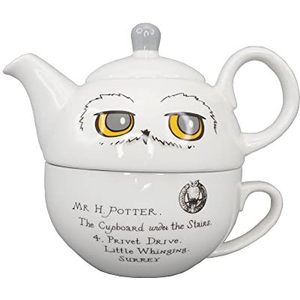 Harry Potter Half Moon Bay Hedwig Theeset - Thee voor één - Hedwig Uil Cup - Theepot voor één - Kleine Theepot