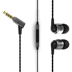 SoundMAGIC E80C Bedrade Oordopjes met Microfoon HiFi Stereo Audiofiele Oortelefoon Geluidsisolerende in Ear Hoofdtelefoon Comfortabele Fit Super Bass Gunmetal