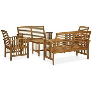 DIGBYS 5-delige Tuin Lounge Set Massief Acacia Hout