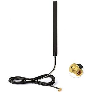 Eightwood DAB+ antenne, SMB-adapter, autoradioantennepatch, Aerialglas mount, 3 m, 9,8 ft, RG174, voor Pioneer, Clarion, Alpine