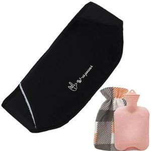 Waterfles van 1 liter | Lange warmwaterkruik met deksel | Cadeaus voor vrouwen | voor Buik/Handen/Nek/Rug/Schouder/Benen/Taille Warm 04