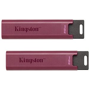 Kingston DataTraveler Max Type-A 512 GB High Performance USB Flash Drive USB 3.2 Gen 2 Tot 1000 MB/s Sliding Cap Design DTMAXA/512 GB - 2 stuks