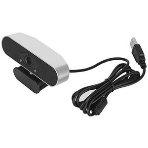 1080P HD-webcam met Microfoon, USB-computer-breedbeeldwebcamera, Plug-and-play voor Videobellen, Gamen, Opnemen, Vergaderen