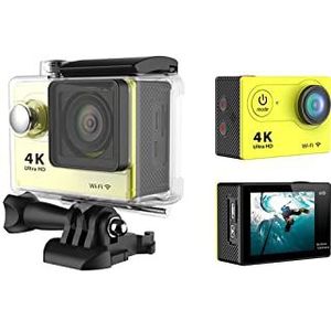 Sport DV 4K WiFi Mini Outdoor Axial Waterproof Camera Duiksportcamera(Color:Giallo)