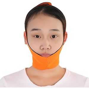 Facial Lifting Slimming Belt, V Line Bandage Belt Mask Face-Lift Double Chin Lifting Band, Face Bandage Shaper Mask, Dames Face Lift Up Mask(oranje)