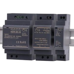 FSBNMNXPQ 15W 30W 60W 100W AC-DC 5V 12V 15V 24V 48V DIN Rail Schakelende Voeding HDR-15W/30W/60W/100W (24V_30W)