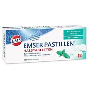 EMSER Pastillen Halstabletten mit Menthol zuckerfrei, 30 st. Tabletten
