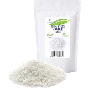 Aluin Poeder - 50 Gr - 100% Natuurlijk - Ideaal voor Deodorants en Lichaamsverzorging