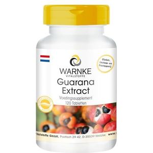 Guarana Extract 300mg - hoge dosering & veganistisch - 120 tabletten | Warnke Vitalstoffe - Duitse apothekerskwalitei