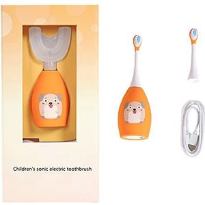 Boimoe Kinderen Elektrische Tandenborstel Cartoon Waterdichte Smart 360-graden Food Grade Ultrasone Elektrische Kindertandenborstel U-vormige Smart Elektrische Tandenborstel Hoofd Opladen