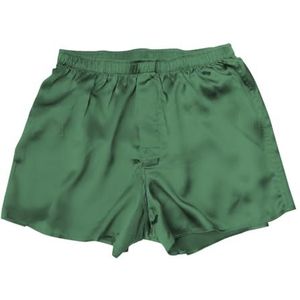 Jasmine Silk Heren Klassieke Zijde Boxer Shorts Emerald Groen, marineblauw, L