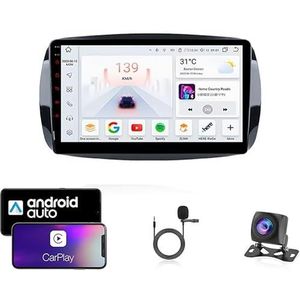 Android 13 Dubbel Din Auto Stereo Touchscreen Auto Stereo Voor Benz SMART 2016-2018 Met Bluetooth GPS Navigatie WiFi FM Radio USB/SWC/Plug en Play Ondersteuning Carplay&Android Auto(4 Core Wifi 1G+16G