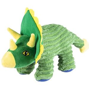 duvoplus, Pluche dier Dino Triceratops Corduroy, 34 x 17 x 18 cm, groen, speelgoed, groen, hond