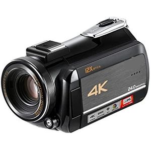 Videocamera Camcorder Camcorder Vlog -camera for het opnemen van VLOG -opname -video's AC5 Professioneel 4k 12x Optische zoom live stream camera's Multifunctionele vlogcamera(Standard package)
