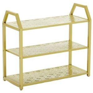 YJDZ Boot Display Organizer Rack - Multi-Tier smeedijzeren schoenenopslag, stofdicht ontwerp voor thuisingang, slaapzaal of slaapkamer (50 x 25 x 54 cm)