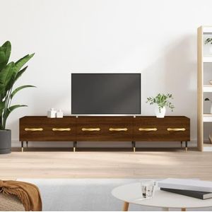 AUUIJKJF Entertainment Centra & TV Stands Tv-meubel Bruin Eiken 150x36x30 cm Engineered Houten Meubels
