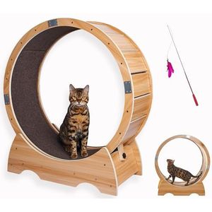 ODOXIA Deluxe Kattenspeelgoed Loopwiel | De Ultieme Loopband | Leuk Kattenmeubilair voor jouw Kattenvriend | Kattenbenodigdheden | Katten Loopwiel | Stimulerend Kattenspeelgoed | Katten Speelmat