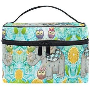 Olifant Vogels Ice Cosmetische Tas Organizer Rits Make-up Tassen Pouch Toilettas voor Meisje Vrouwen