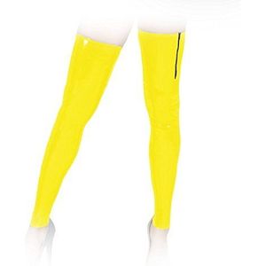 Insistline - nauwe Datex beenwarmers/kousen zonder voet XX-Large geel