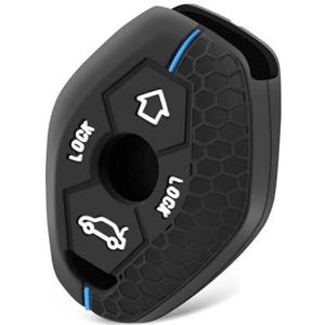 Sleutelbehuizing houder 3 Knoppen Afstandsbediening Siliconen Sleutel Protector Case Cover Voor BMW 7 Serie X3 X5 Z3 Z4 3 5 E38 E39 E46 E83 M5 325i Sleutelbehuizing(1 UK)