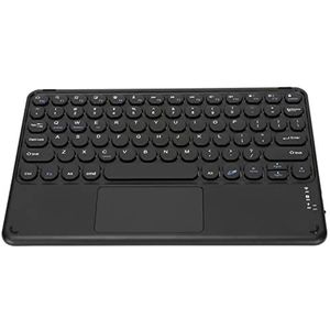 Draadloos Touchpad-toetsenbord, Bluetooth-toetsenbord Ultradun Stil Zwart Ondersteuning voor Meerdere Aanraakbewegingen Oplaadbare Batterij voor Tablet-pc