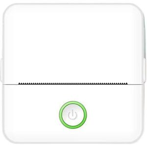 Thermisch Printer Mini HD Draagbare Label Thermische Printer Endurance Bluetooth-printer For Studentenfout Titel Opmerking Verkeerde Zak Inktloos Afdrukken Duidelijk Snel(White)