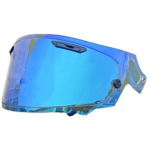 Motorhelm vizier lens, Helmvizier, RX7X vizier for RX-7X RX-7V NEO XD VAS-V helmschermen Capacete Moto windscherm hoge sterkte motorhelm onderdelen (zwart - alleen for gebruik overdag)(Revo Clear Blue