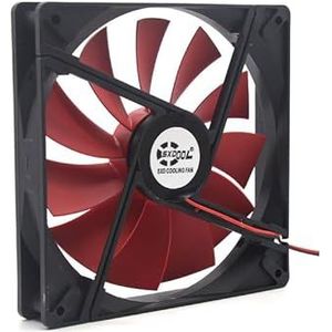 14cm koelventilator 140mm DC 12V molex 4D 140x25mm Rode Blade Stille behuizing Borstelloze computerbehuizing Koeler Koelventilatoren