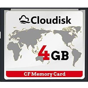 Cloudisk 4 GB CF-kaart Compact Flash-geheugenkaart vermogen voor fotocamera's