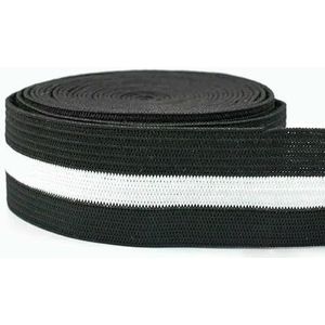 2/5 Meter Elastische Band voor BH Antislip Ondergoed Rubber Tape Tailleband Riem Stretch Lint DIY Naai Accessoires-EB034-Wit-25mm-10-50mm-2 Meter