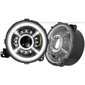 LED koplampmontage Voor Jeep Voor Wrangler Voor JL Voor JLU Voor Sport Voor Rubicon Voor Sahara 2018 2019 2020 2 Stuks Auto Led Koplampen(No Halo Headlight)