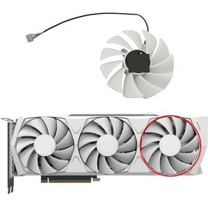 Zelfbouwkoelventilator voor alternatieve ZT-A30800K-10P GA92S2U CF9015H12S voor Zotac GeForce RTX 3080 3080Ti voor Trinity OC White Edition GPU-ventilator(C-Fan)