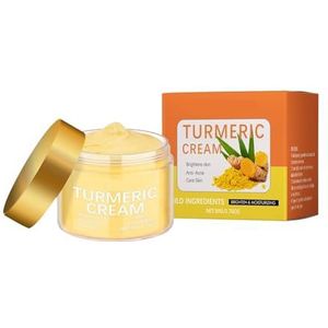 Kurkuma-vochtinbrengende Crème - Verhelderend, Hydraterend En Voedend, Dagelijkse Milde Huidverzorging For Acnevermindering Huidherstel(3PCs)