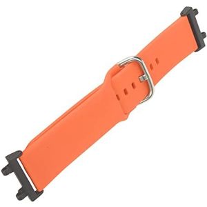 Smart Watch Band, Siliconen Smart Watch Band Flexibel Stijlvol Draagbaar Verstelbaar voor op Kantoor (Oranje)