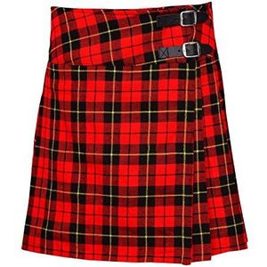 Wallace - Knielange Kilt - Rood - 50,8 cm Lengte - Geplooid