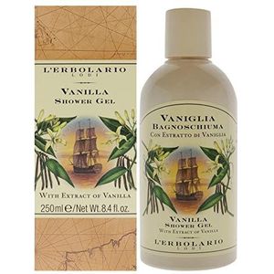 L'Erbolario Vanille bad en douchegel, per stuk verpakt (1 x 250 ml)